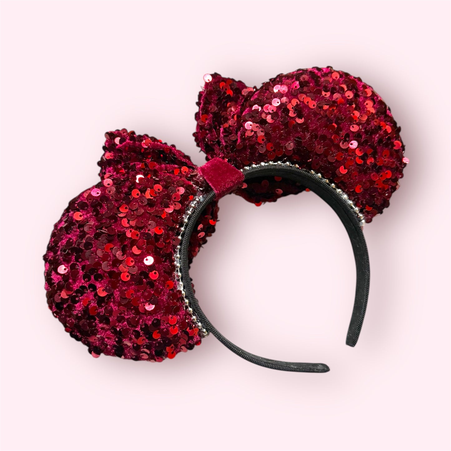 BURGUNDY VELVET SEQUIN