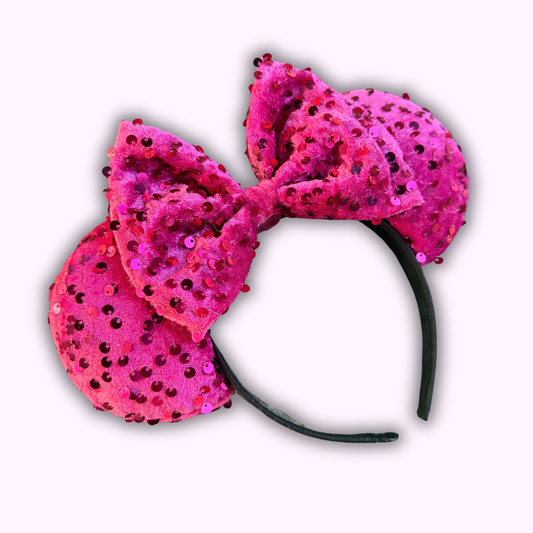 FANTASY FUCHSIA VELVET SEQUIN