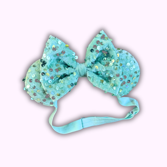 UNDER THE SEA-FOAM GREEN VELVET SEQUIN