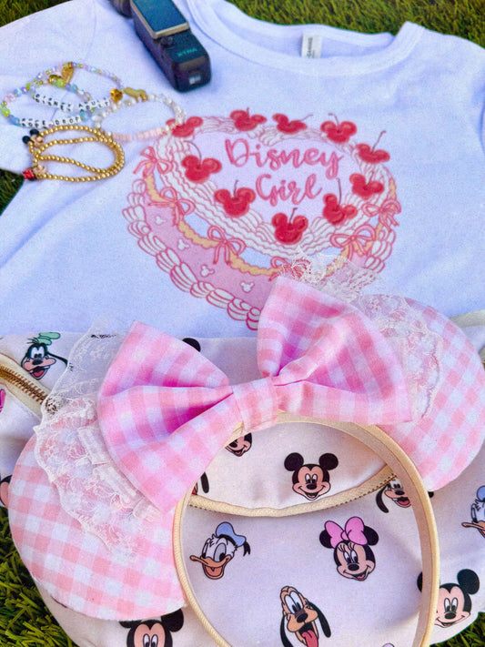 PINK SUGAR GINGHAM + LACE