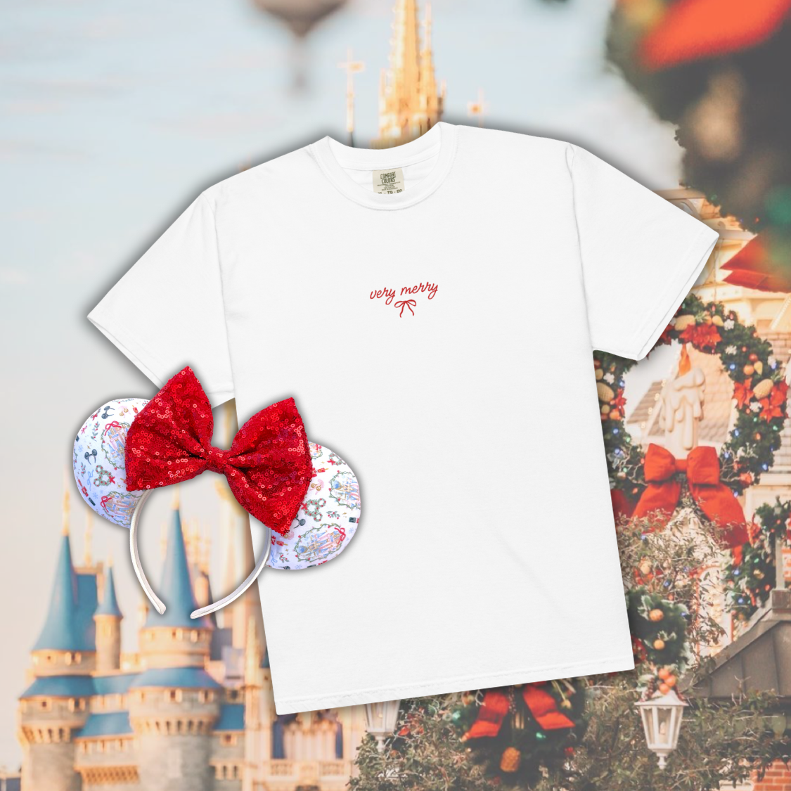 VERY MERRY TEE // unisex comfort colors!