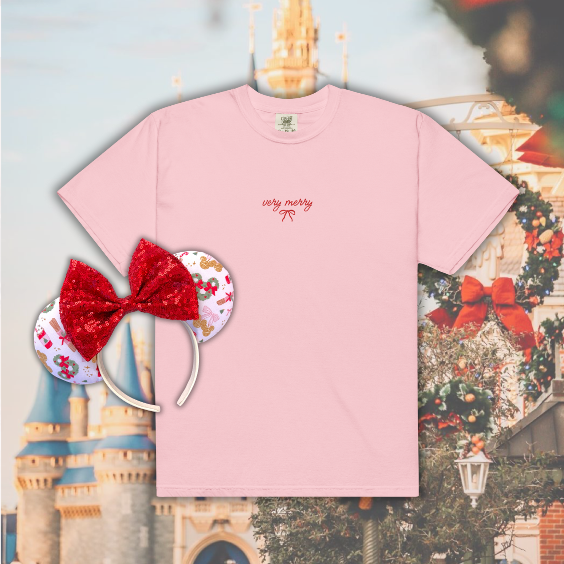 VERY MERRY TEE // unisex comfort colors!