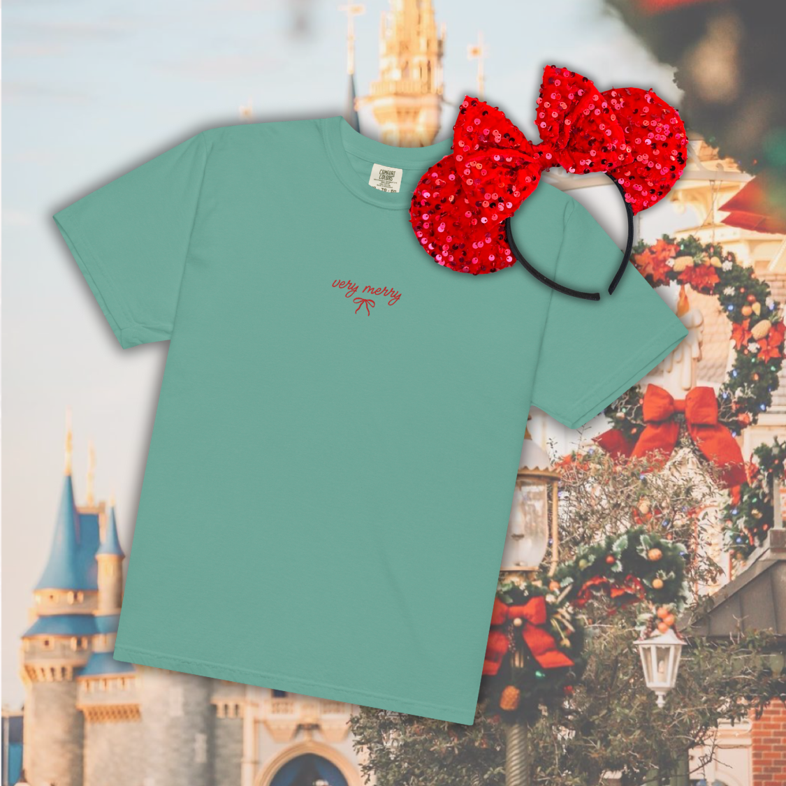 VERY MERRY TEE // unisex comfort colors!
