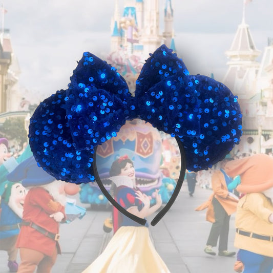 ROYAL BLUE VELVET SEQUIN