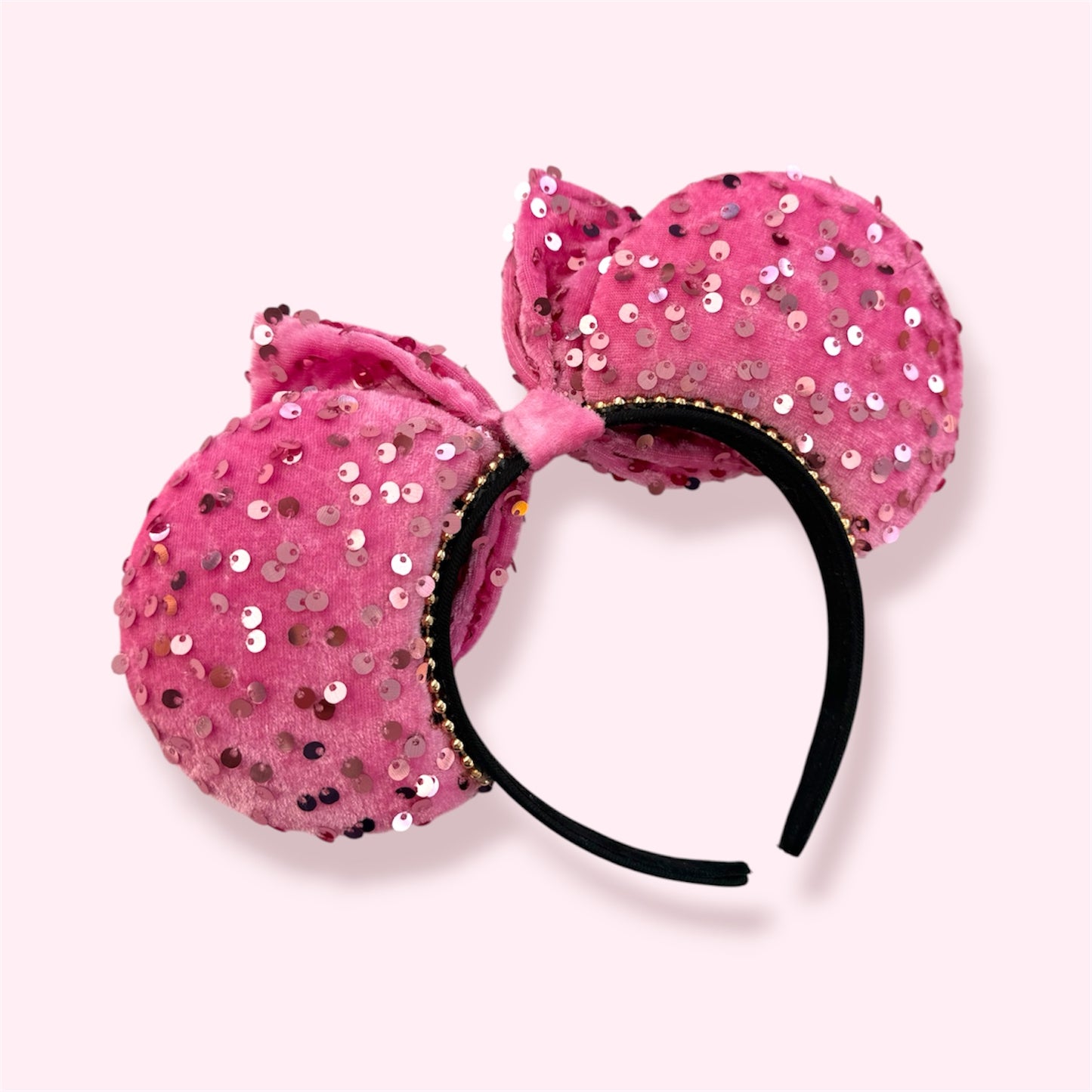 BRIAR ROSE PINK VELVET SEQUIN