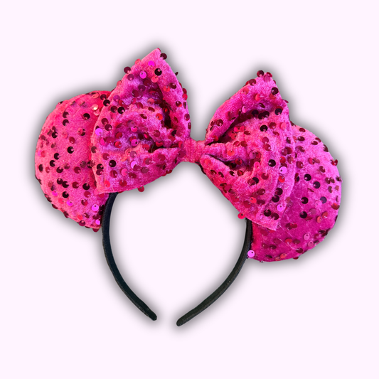 FANTASY FUCHSIA VELVET SEQUIN