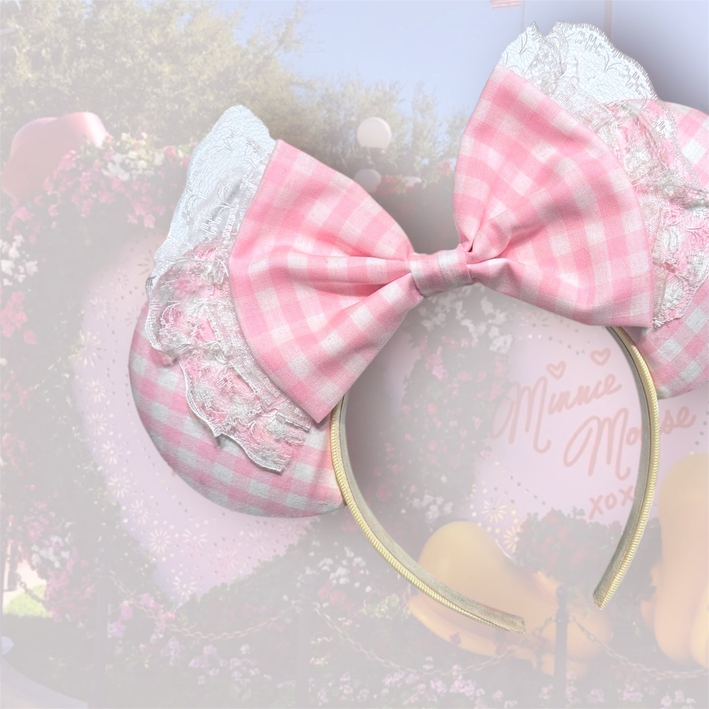 PINK SUGAR GINGHAM + LACE