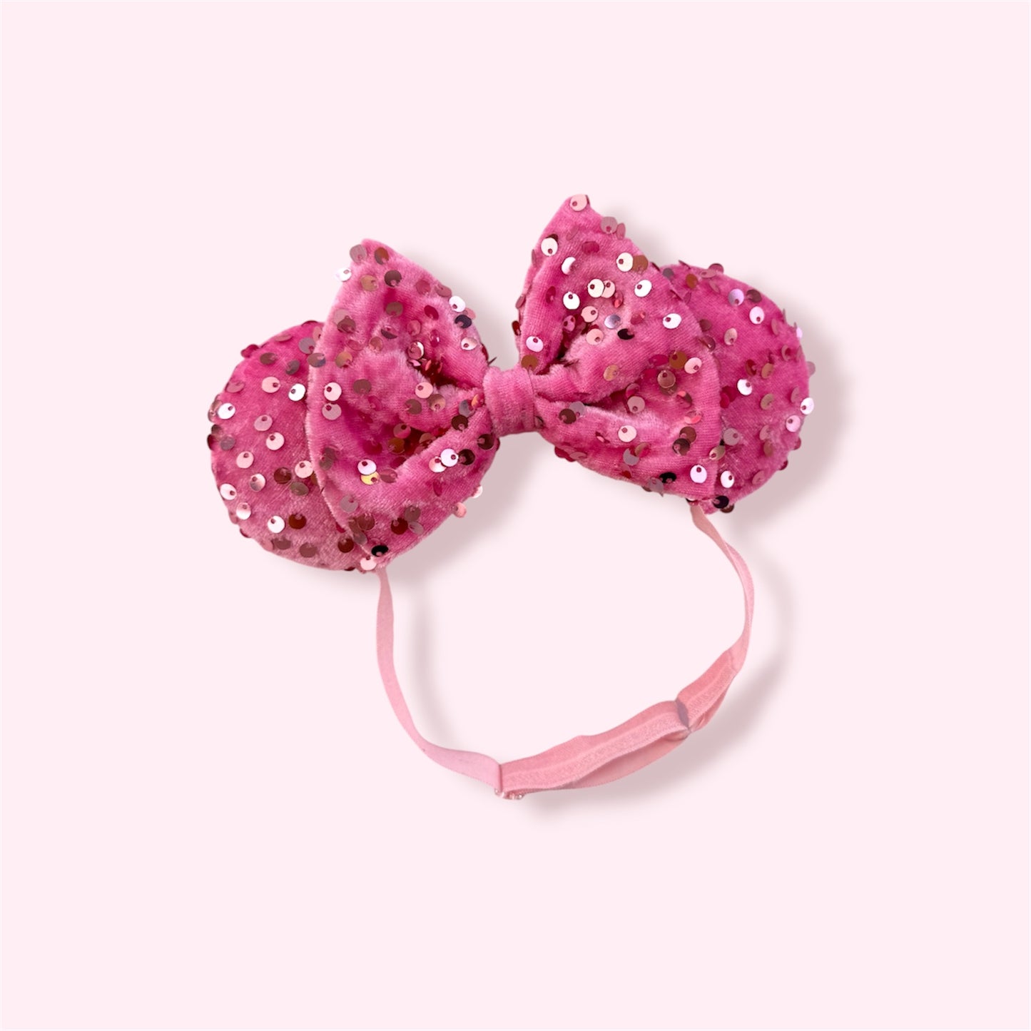 BRIAR ROSE PINK VELVET SEQUIN