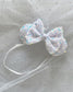 ARENDELLE WHITE VELVET SEQUIN