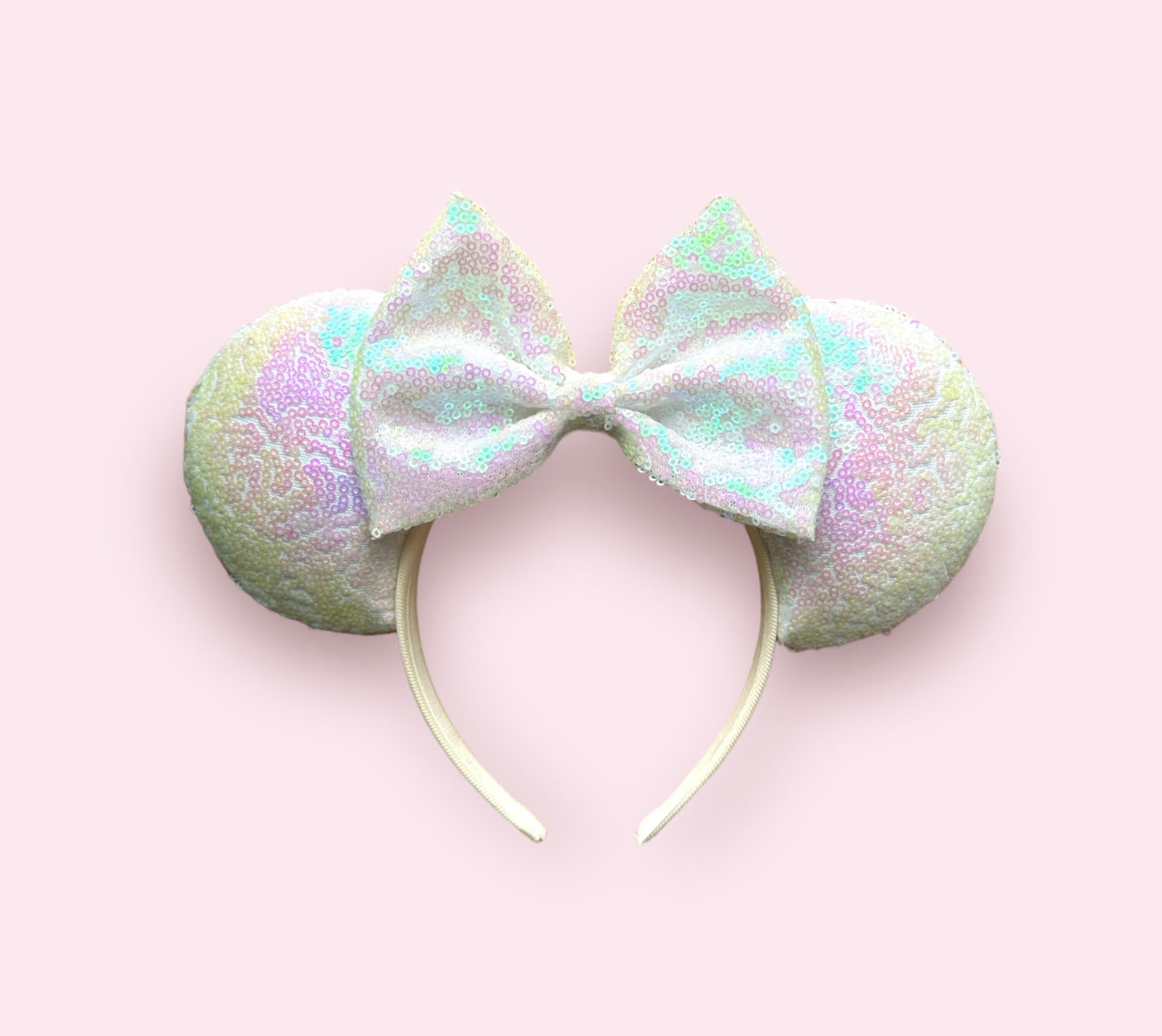 IRIDESCENT WHITE SEQUIN