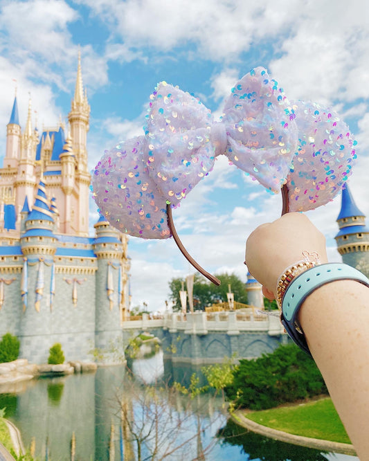 ARENDELLE WHITE VELVET SEQUIN