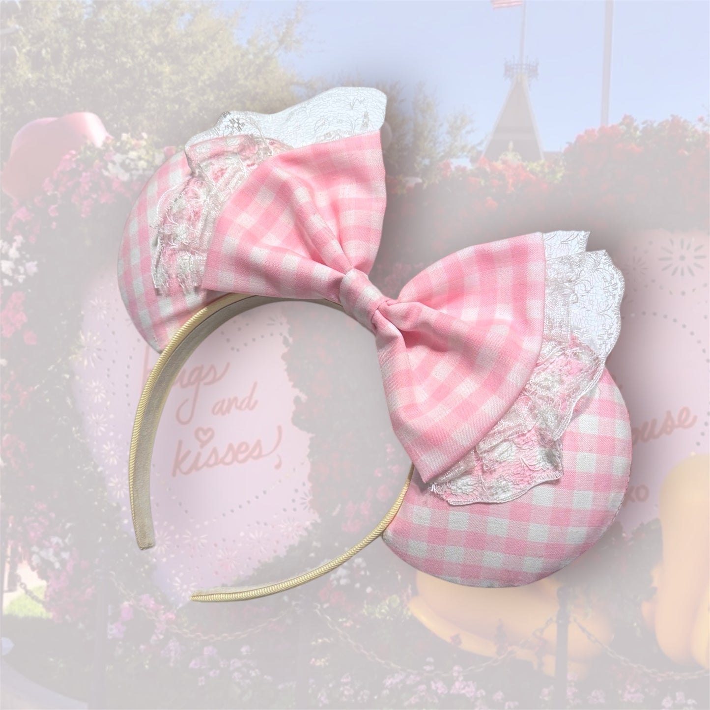 PINK SUGAR GINGHAM + LACE