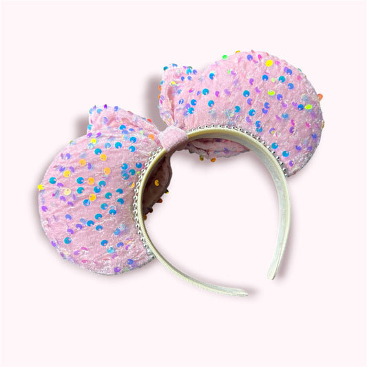 FAIRYTALES HAPPEN - PINK VELVET SEQUIN